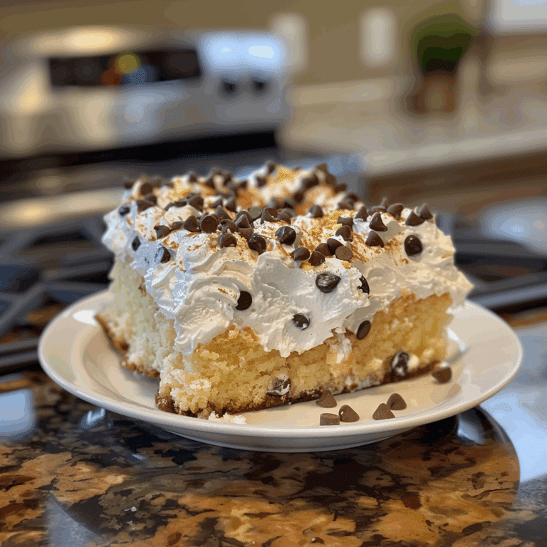 Cannoli Poke Cake Recipe
