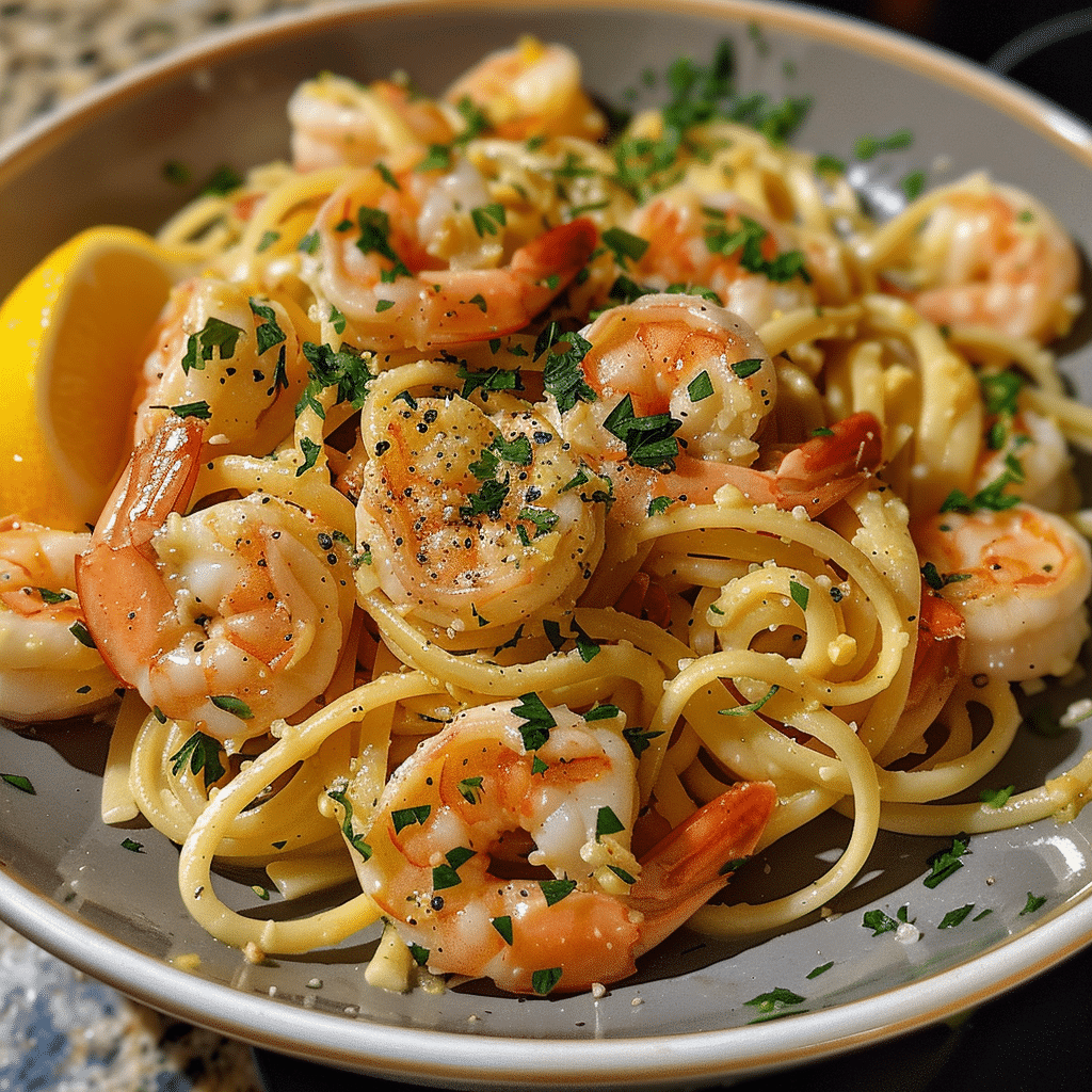 Garlic Shrimp Pasta Recipe